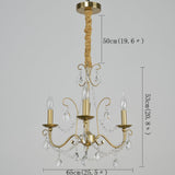 3/6/8 Gold Candle-style Chandelier / Chandeliers Uplight / Ambient Light Electroplated Crystal, Candle Style 110-240V Bulb Not Included / E12 / E14 - heparts