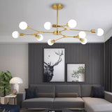 3/6/9 Lights Sputnik Pendant Light Chandelier Lighting Lamp Ambient Light - heparts