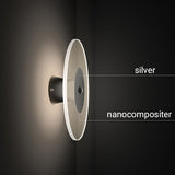 3W/8W D26cm Disk Modern Led Wall lamp Creative Frameless Light Guide Plate Transparent Crystal - heparts