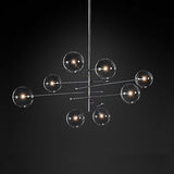 6/8-Lights Cluster Pendant Light Ambient Light Electroplated Metal Glass110-240V Bulb Included / G4 - heparts