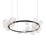 Luxury Living Room Lamp Modern Simple Nordic Lamp Bedroom Restaurant Clothing Store Molecular Magic Bean Net Red Bubble Chandelier