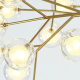 9/27/36/45/54/63-Lights Globe Glass Novelty Sputnik Chandelier Ambient Light Painted Finishes Metal Glass Creative Bulb Included G4 - heparts