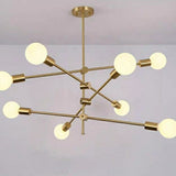 4/6/8-Light Sputnik Pendant Light Chandelier Lighting Lamp Ambient Light - Adjustable - heparts