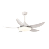 48‘ ’52" 5-Blade Plastic Fan Lamp LED Light  Remote Control Ceiling Fan Lamp Restaurant Charged Fan