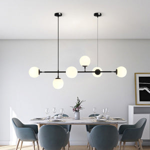 6-Light Sputnik Pendant Light Chandelier Lighting Lamp Ambient Light Vintage Kitchen Island Dining Room Bedroom - heparts