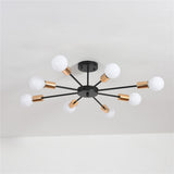 8-lights Vintage Metal Semi Flush Mount Ceiling Light E26/E27 LED