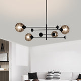 4 lights Sputnik Pendant Light Ball Chandelier Ambient Light Glass Creative E12/E14