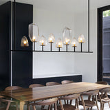 8-Lights Luxury Lamp Dream Glass Strip Lamp Chandelier G9