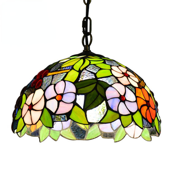 16 Inch Grape Tiffany European Creative Ambient Light Chandelier Decorative Lamp