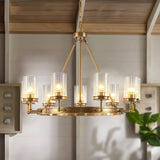 6-10lights Solid Brass Pendant Lighting Glass E26E27