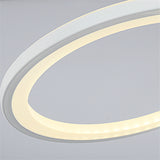 6-Head LED Integrated Modern Style Simplicity Acrylic Ceiling Lamp Flush Mount Light Fixture - heparts
