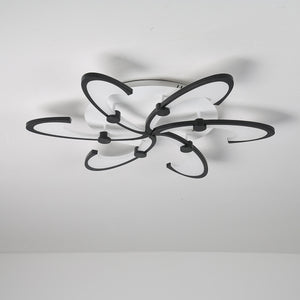 6-Heads Modern Style Simplicity Acrylic LED LED Integrated Flush Mount Lights - heparts