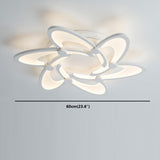 6-Heads Modern Style Simplicity Acrylic LED LED Integrated Flush Mount Lights - heparts