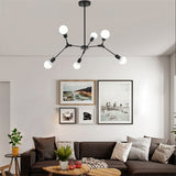 6-Lights Sputnik Northern Europe Chandelier Pendant Light Modern Metal Molecules E26 / E27 - heparts