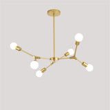 6-Lights Sputnik Northern Europe Chandelier Pendant Light Modern Metal Molecules E26 / E27 - heparts