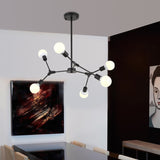 6-Lights Sputnik Northern Europe Chandelier Pendant Light Modern Metal Molecules E26 / E27 - heparts