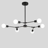 6-Lights Sputnik Northern Europe Chandelier Pendant Light Modern Metal Molecules E26 / E27 - heparts