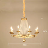 6/8-Light Candle-style Chandelier Up-light Electroplated Metal - heparts