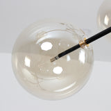 6/8-Lights Cluster Pendant Light Ambient Light Electroplated Metal Glass110-240V Bulb Included / G4 - heparts