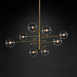 6/8-Lights Cluster Pendant Light Ambient Light Electroplated Metal Glass110-240V Bulb Included / G4 - heparts