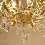 6/8-Lights Crystal Pendant Light Chandelier Candle Light Living Bed Dining Room E12/E14