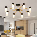 6/8-Lights Mini Chandelier Downlight Electroplated Painted Finishes Metal Mini Style G9 - heparts