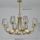 6/8 Gold Candle-style Chandelier / Chandeliers Uplight / Ambient Light Electroplated Crystal, Candle Style 110-240V Bulb Not Included / E12 / E14 - heparts