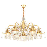 7-Light Novelty Gold Crystal Chandelier Downlight Painted Finishes Metal Creative E12E14 - heparts