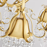 7-Light Novelty Gold Crystal Chandelier Downlight Painted Finishes Metal Creative E12E14 - heparts