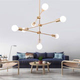 7-Lights Sputnik Modern Electroplated Pendant Lights Fixture Flush Mount E26/E27 - heparts