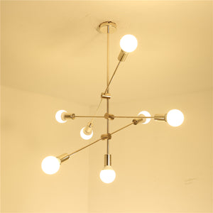 7-Lights Sputnik Modern Electroplated Pendant Lights Fixture Flush Mount E26/E27 - heparts