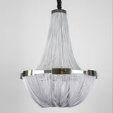 8-Light Empire Chandelier Ambient Light Electroplated Metal Candle Style - heparts