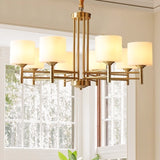 8-Lights Solid Brass Lights Chandelier Ambient Light Mini Style E26/E27 - heparts