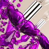 8-Lights Violet Glass Crystal Candle-style Chandelier Up-light Electroplated 110-240V E12-E14 - heparts