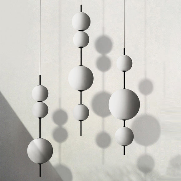 Nordic Minimalist Chandelier Modern Creative String Glass Pendant Lighting