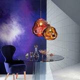 Melt Pendant Lava Irregular Shape Minimalist  Glass Pendant Light Lamp Simple Ceiling Hanging Lamp Fixture