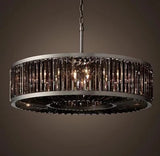 Modern Vintage Crystal Chandelier Lighting Pendant Hanging Light Ceiling Mounted Chandeliers