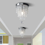 8 Inches LED Crystal Ceiling Light Plafonnier Lustre for Corridor Entrance Kitchen Lighting Fixtures Home Decor