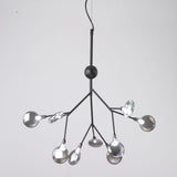 9-Lights Shell Glass Novelty Sputnik Chandelier Ambient Light Painted Finishes Metal Glass Creative Bulb Included G4 - heparts