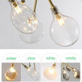 9-Lights Shell Glass Novelty Sputnik Chandelier Ambient Light Painted Finishes Metal Glass Creative Bulb Included G4 - heparts