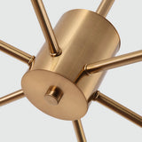 9/12/15/18 Solid Brass Crystal Lights Novelty Sputnik Chandelier Ambient Light Glass Creative Bulb Included G9 - heparts