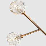 9/12/15/18 Solid Brass Crystal Lights Novelty Sputnik Chandelier Ambient Light Glass Creative Bulb Included G9 - heparts