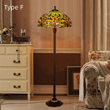 Tiffany Floor Lamp Ambient Light Switch Eye Protection