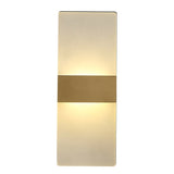 Acrylic Flat Solid Brass Sconce Wall Lights Bathroom Lights Vanity Lighting Mid Century Sconce - heparts