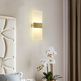 Acrylic Flat Solid Brass Sconce Wall Lights Bathroom Lights Vanity Lighting Mid Century Sconce - heparts