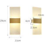 Acrylic Flat Solid Brass Sconce Wall Lights Bathroom Lights Vanity Lighting Mid Century Sconce - heparts