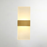 Acrylic Flat Solid Brass Sconce Wall Lights Bathroom Lights Vanity Lighting Mid Century Sconce - heparts