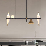 Birdie Geometric Pendant Light Chandelier Ambient Light Electroplated Painted Metal G9+E26E27