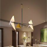 Birdie Geometric Pendant Light Chandelier Ambient Light Electroplated Painted Metal G9+E26E27