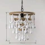 Bohemia Pendant Lighting Unique Empire Chandelier with Beaded Accents